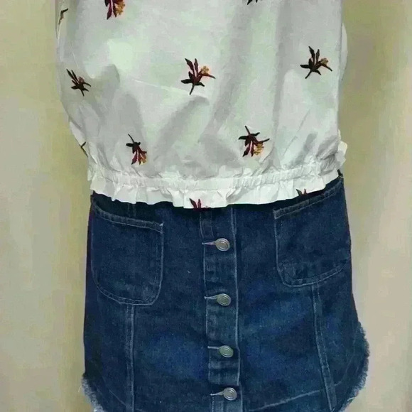 a loves a cotton blouse embroidered flowers Size XS - Picture 2 of 9